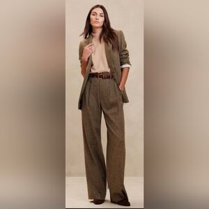 Banana Republic Remanso Donegal Wide Leg Pants
